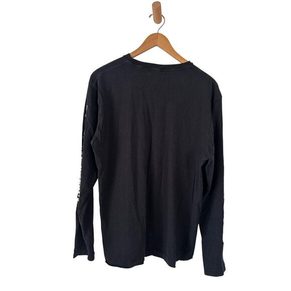 Period Correct Men's Sz Large LAudi Sport Quattro Black Long Sleeve - Picture 2 of 11